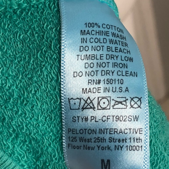 Unisex Peloton Aqua Logo Pullover Sweatshirt New - Picture 9 of 11